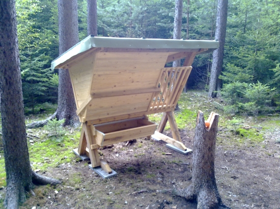 Můj nový krmelec a slanisko