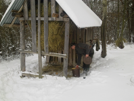 Po ranom love trocha prace