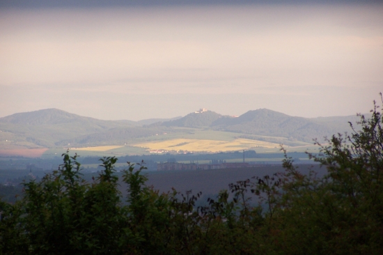 ranní panorama Buchlovských hor