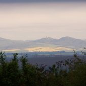 ranní panorama Buchlovských hor