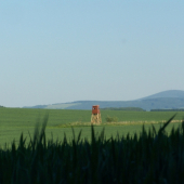 navečer jde příroda do modra