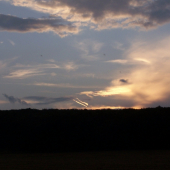 poslední záběr z večerní čekané