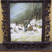 obraz -pytlák -v bohatém rámu