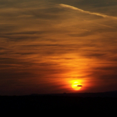 včerejší západ slunce