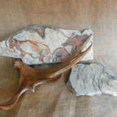 vzpomínky na budoucnost-kresba na kámen