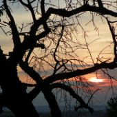 když zapadá  tam u nás