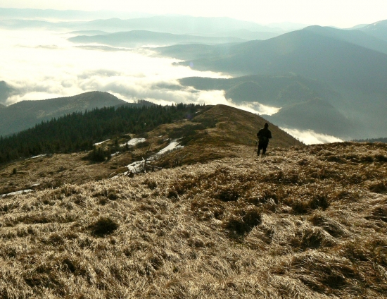 při návratu  z hor-