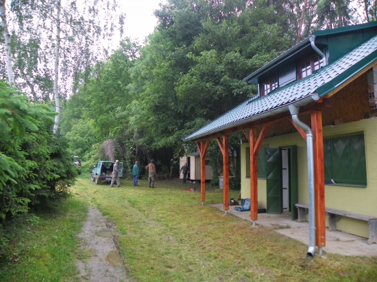 práce u chaty našeho MS