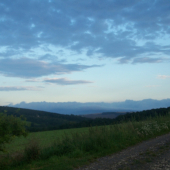 večerní krajina