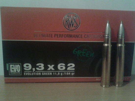 9,3x62 RWS Evo Green