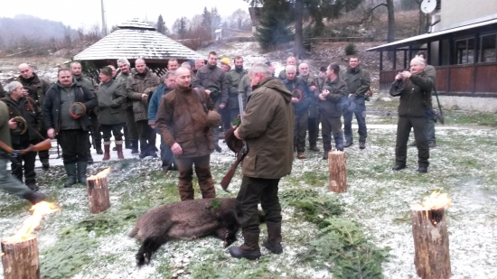 Odovzdávanie zálomku šťastnému strelcovi :-)