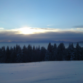 V pozadi sa nachadzaju Rohace a Oravska magura