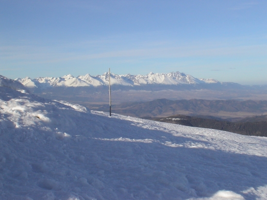 Pohľad z Kráľovej holi na V.Tatry