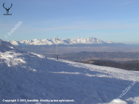 Pohľad z Kráľovej holi na V.Tatry