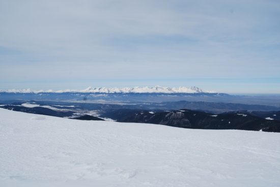 Pohľad z Kráľovej hole na Vysoké tatry