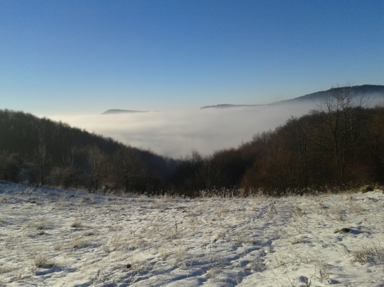 pekný pohľad zo Sedla po Holým vrchom