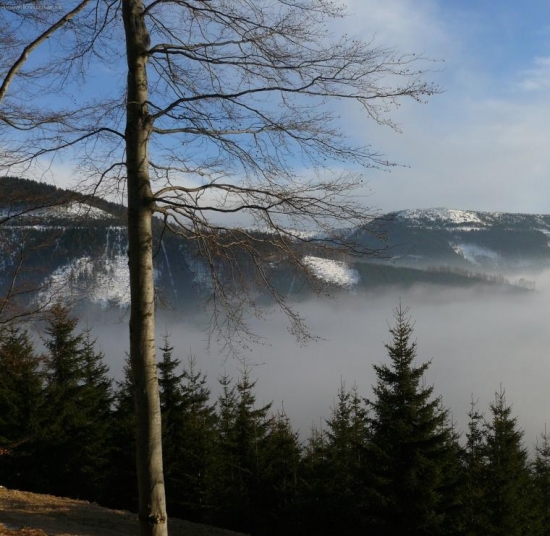 inverze na hřebenech