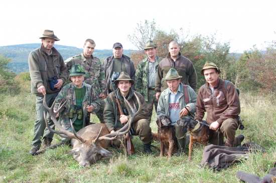 bezprostredne po dohľadaní najsilnejšieho jeleňa nášho PZ