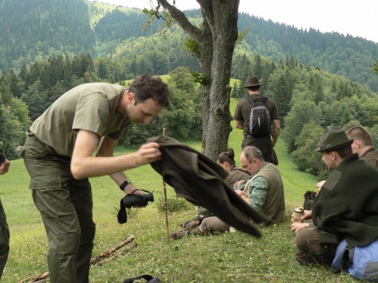 utáborenie na vršku