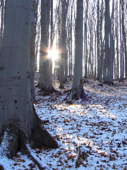 pohladenie od ranných lúčov pri výstupe