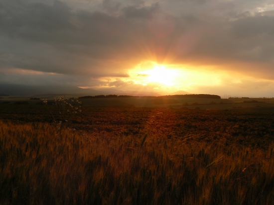 západ v našom kraji