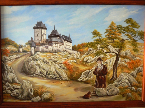 na jeseň...-olej na sololite 110x180cm