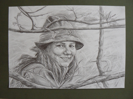 pri pozorovaní srnčej...ceruza A4