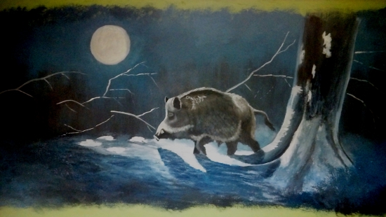 Maľba na stenu,3x1,2m