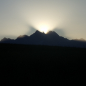 zapad slnka nad tatrami