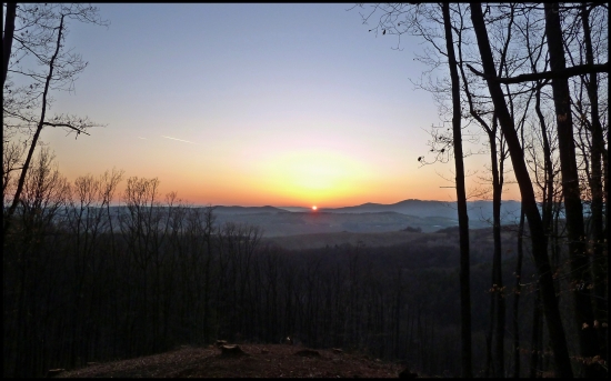 západ z rúbane ...