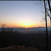 západ z rúbane ...