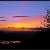 januárový západ ...