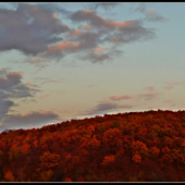 podvečerný pohľad z okna ...