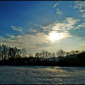 mrazivý podvečer ...