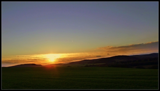 januárový západ ...