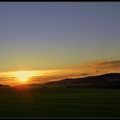 januárový západ ...