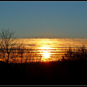 západ bez snehu ...