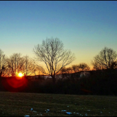 včerajší západ ...