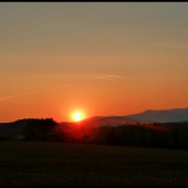 včerajší západ ...