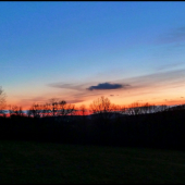 podvečer z posedu ...