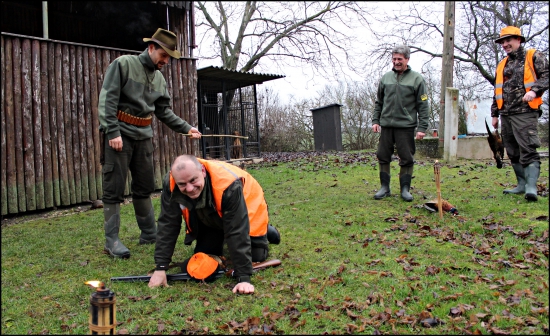 pasovanie za lovca bažantov ...