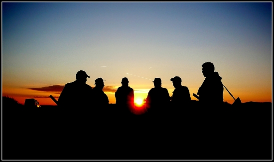 debata pri západe slnka ...