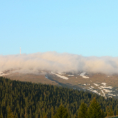 Kráľová Hoľa v hmle.