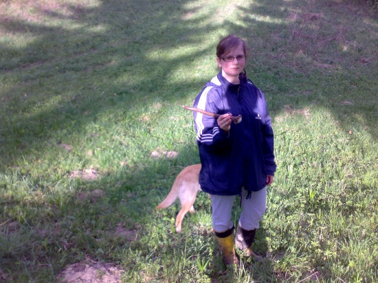 moja dcéra so svojim prvým zhodom