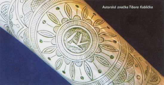 Gravírovaný roh -ručadlo