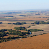 v pozadí Malé Karpaty