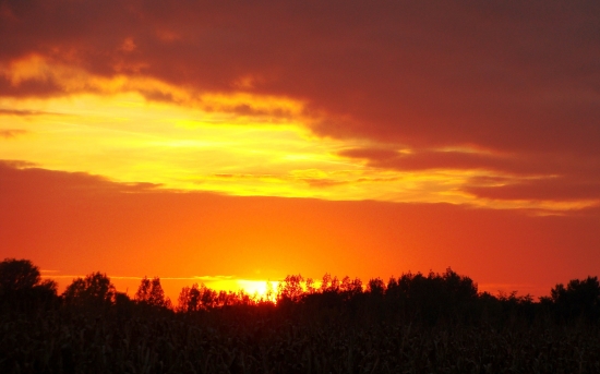 októbrový západ...