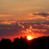 septembrový  západ...