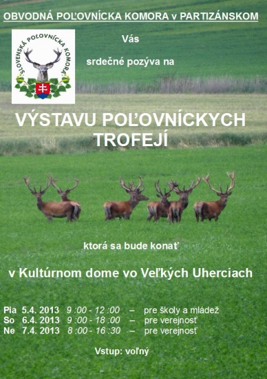 Výstava poľovníckych trofejí