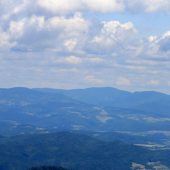 Pohľad zo Skalky do oblasti Poľany